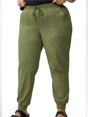 Torrid Olive Green High-Rise Pull-On Drawstring Jogger Style Pants Size 3R